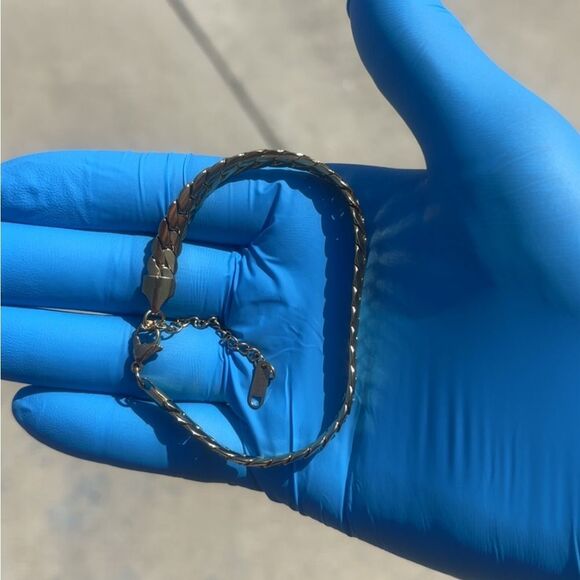 Gold Finish Bracelet - Picture 2 of 3